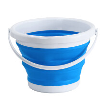 Collapsible Plastic Bucket, Foldable Handle, 3L/5L/10L, Multi-Purpose Beach Camping Water And Food Jug, Foldable Pail