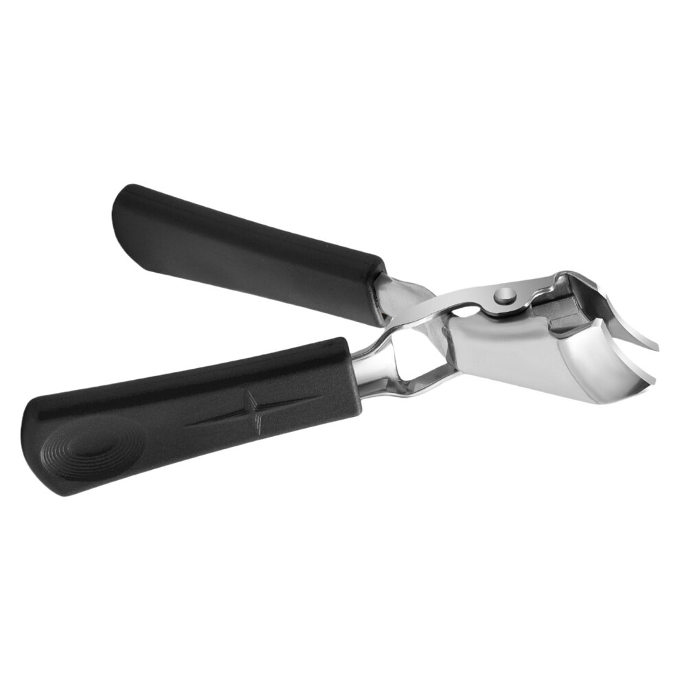Black Nails Cutter Stainless Steel Pedicure Manicure Tool Slanted Tip Cuticle Clippers Anti-Splash