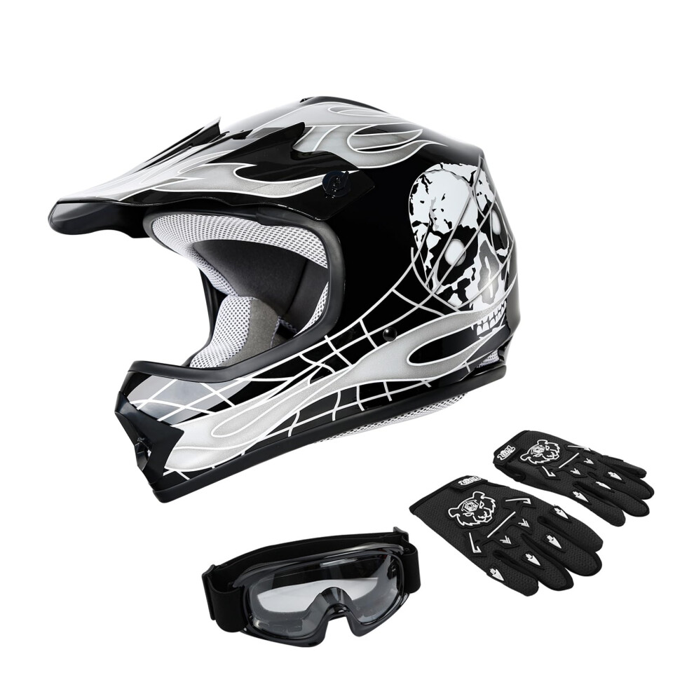 DOT Youth Kids Motocross Offroad Street Dirt Bike Helmet Youth Motorcy-image-OPC-PFKWDWV-NEW