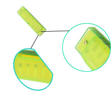 1set Green Plastic Harmonica For Kids Birthday 11.8x0.9x1.1in