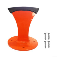 Manual Log Splitter Portable Hand-Crank Wood Splitter For Backyard And Campsite Use Orange