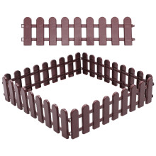 5St Duurzaam Plastic Tuinscherm Koffie Kleur Voor Tuintoepassing