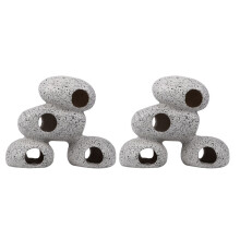 2 Stuks Creatieve Resin Steentjes Voor Vis Verstopplaats
