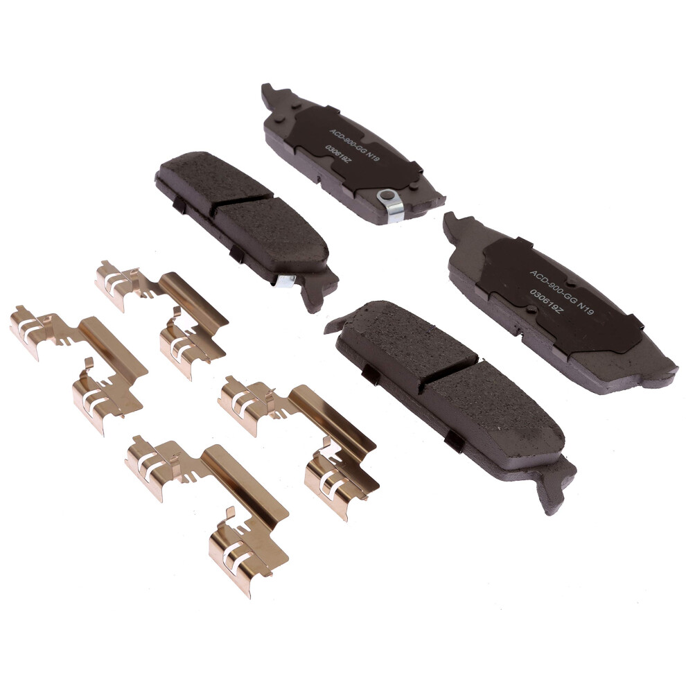 Acdelco 14D1194chf1 Advantage Ceramic Rear Disc Brake Pad Set 808709852346
