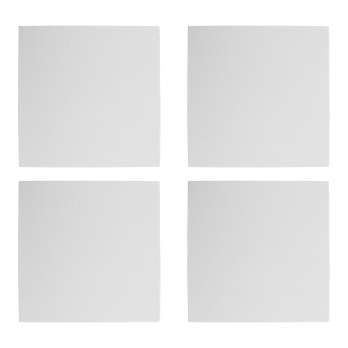 4er-pack -panel 20x20 cm malgrund für kunstmalerei weiß