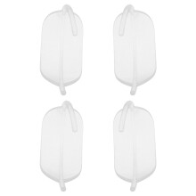2Paare Klare Silikon Ohrklemmen Damen Ohrhaken Modisch Deko Ohrclips