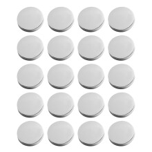 50Pcs Silver Coat Buttons Zinc Alloy Round Snap for Sweater Sewing