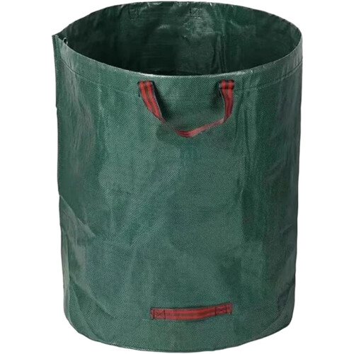 Foldable Leaf Grass Container 100L Capacity Waterproof PP Woven Bag Reusable Trash Storage Bin 1