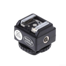 Hot Shoe Converter For PC Sync Flash And Camera Connection Compatible With DSLR And Mirrorless