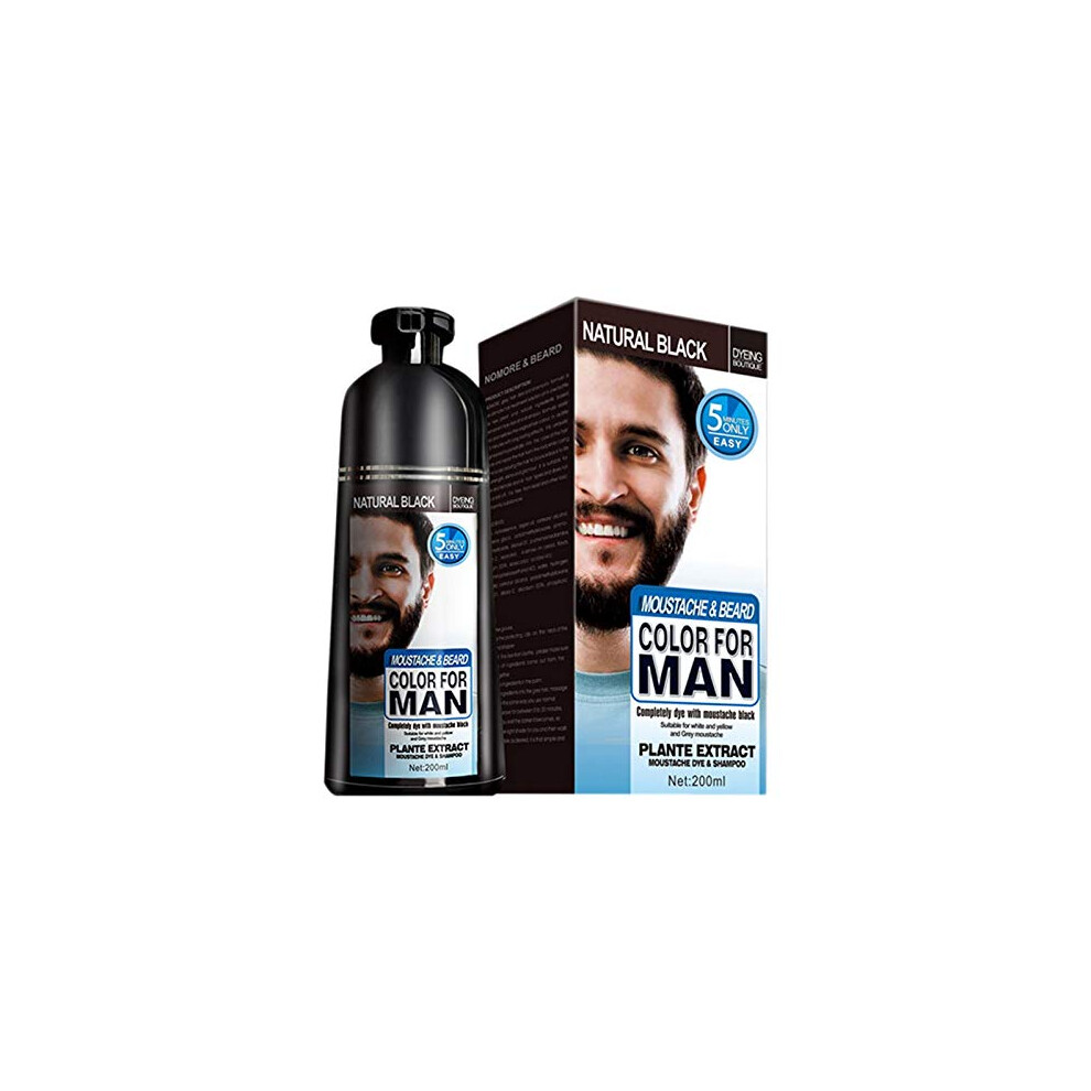White Permanent Beard Shampoo For Men Dye Removal For Beards Beard Hair 200Ml