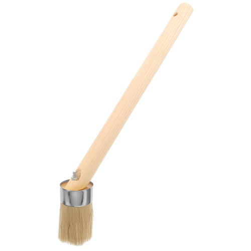 Brosse Poils De Manche Bois Khaki Pour Décoration Murale