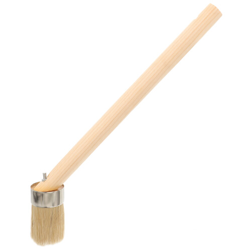 Brosse Poils De Manche Bois Khaki Pour Décoration Murale 2