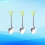 3pcs -shaped stirring spoons for coffee home bar use 9