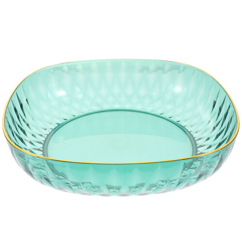 Creative Green Plastic Salad Serving Bowl Kitchen Gadget