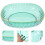 Creative Green Plastic Salad Serving Bowl Kitchen Gadget 6