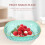 Creative Green Plastic Salad Serving Bowl Kitchen Gadget 2