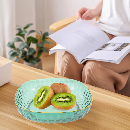 Creative Green Plastic Salad Serving Bowl Kitchen Gadget 2