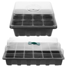 2 mehrloch-setzlingsschalen pvc, pflanzbox für garten