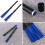 Fashionable Blue Drum Sticks With Nylon Brushes For Percussion 5