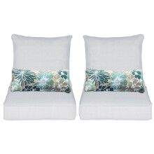 Almofada para Cadeira Exterior Aoodor, 24 x 24 Polegadas, Resistente à Água e ao Desbotamento, Tecido Olefina, Capa Removível