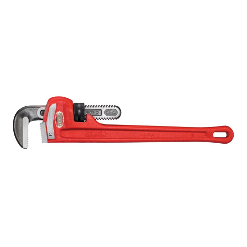 Ridgid Ridgid 31025 Modelo 18 Chave de tubo reta de servi   o pesado Chave de 18 polegadas Chave de encanamento RED LUDE