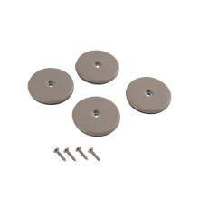 Shepherd Hardware 9454 Okr hle samolepiace posuvn n bytkov posuvn ky s priemerom 2-1/2 palca, 4 kusy, b ov