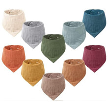 Baby Bandana Dribble Bibs, Absorbent Drool Bibs With Adjustable Snaps, Fits 0-36 Months