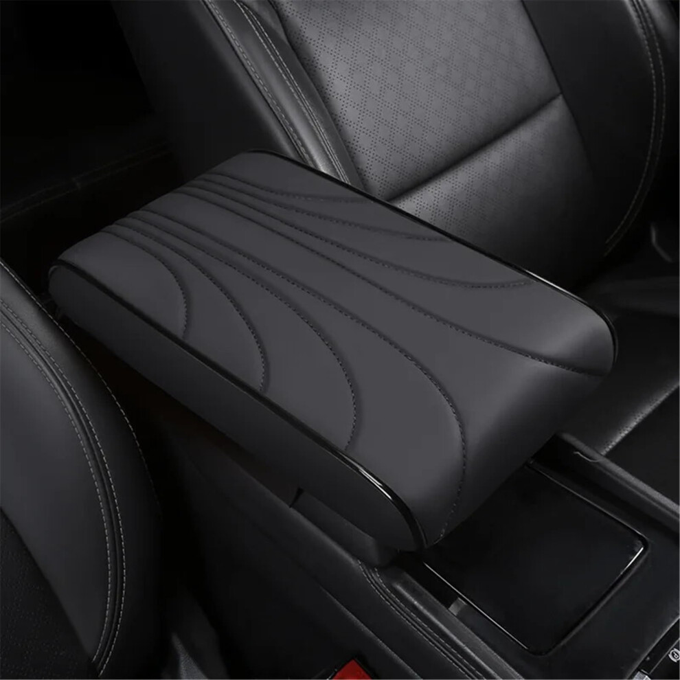 Armrest Storage Box Universal Center Console Cushion Car Armrest Booster Cushion For Hand Support Black 9016109125613