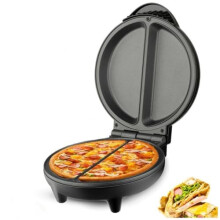 Pizza Maker 850W Non-Stick Omelette And Frittata Maker Double-Sided Heating Makes 2 Individual Portions Dessert Maker