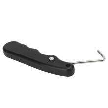 Ice Skate Shoelace Puller Stainless Steel With Non Slip Handle Foldable Ice Hockey Tool For Precise Shoelace Adjustment
