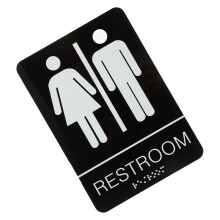 Acrylische Sanitairbordje Unisex Toiletbord voor Gang of Badkamer