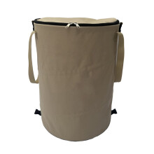 Collabsible Container Leaf Waste Can Reusable Portable Waterproof Storage Bag For Home Outdoor Zip Large Coffee Colour