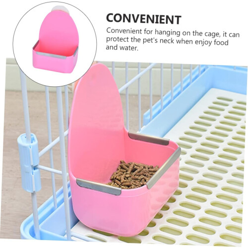 Fixable Bowl Rabbit Feeder For Indoor Rabbit Cage Accessory And Small Pet Water Dispenser 1