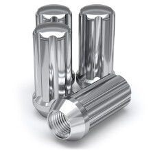 White Knight 3809L-4 Chrom M14 x 1,50 Duplex Spline Radmutter 4er Pack