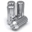 White-Knight-Press White Knight 3809L-4 kromattu M14 x 1.50 Duplex-uramutterit 4 kpl 1