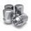 White-Knight-Press White Knight 1709D-4 Chrome Duplex Bulge Lug Nut for Chevy/Dodge/Chrys 1