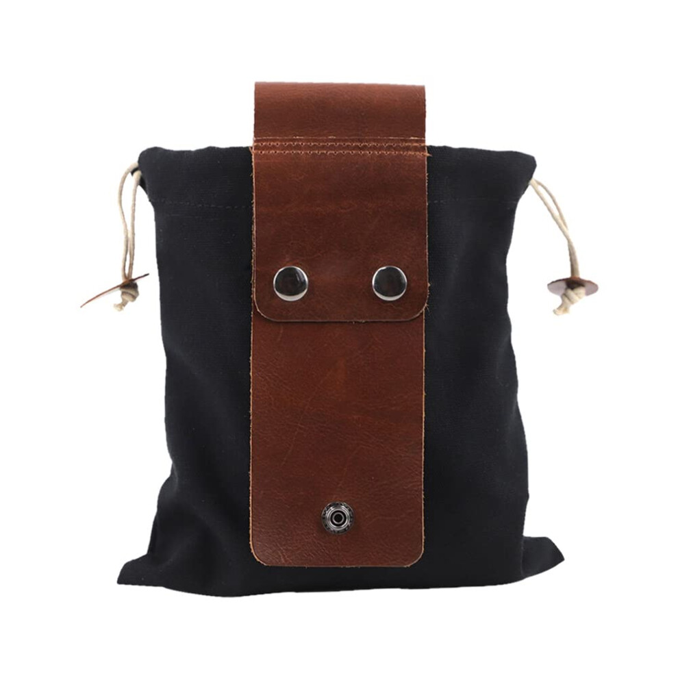 Foraging Bag Collapsible Canvas Leather Waist Pack Foraging Pouch Vegetable Harvest Garden Fruit Outdoor Hands Free-image-OPC-PKS9M72-NEW