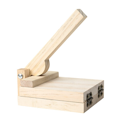 Wooden Tortilla Paste Press Manual Dumpling Presser Pizza Maker Square Baking Mold
