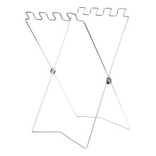 Trash Bag Holder Foldable Outdoor Stand Multifunctional Waste Storage Rack For Leaves Weeding Laundry Kitchen White