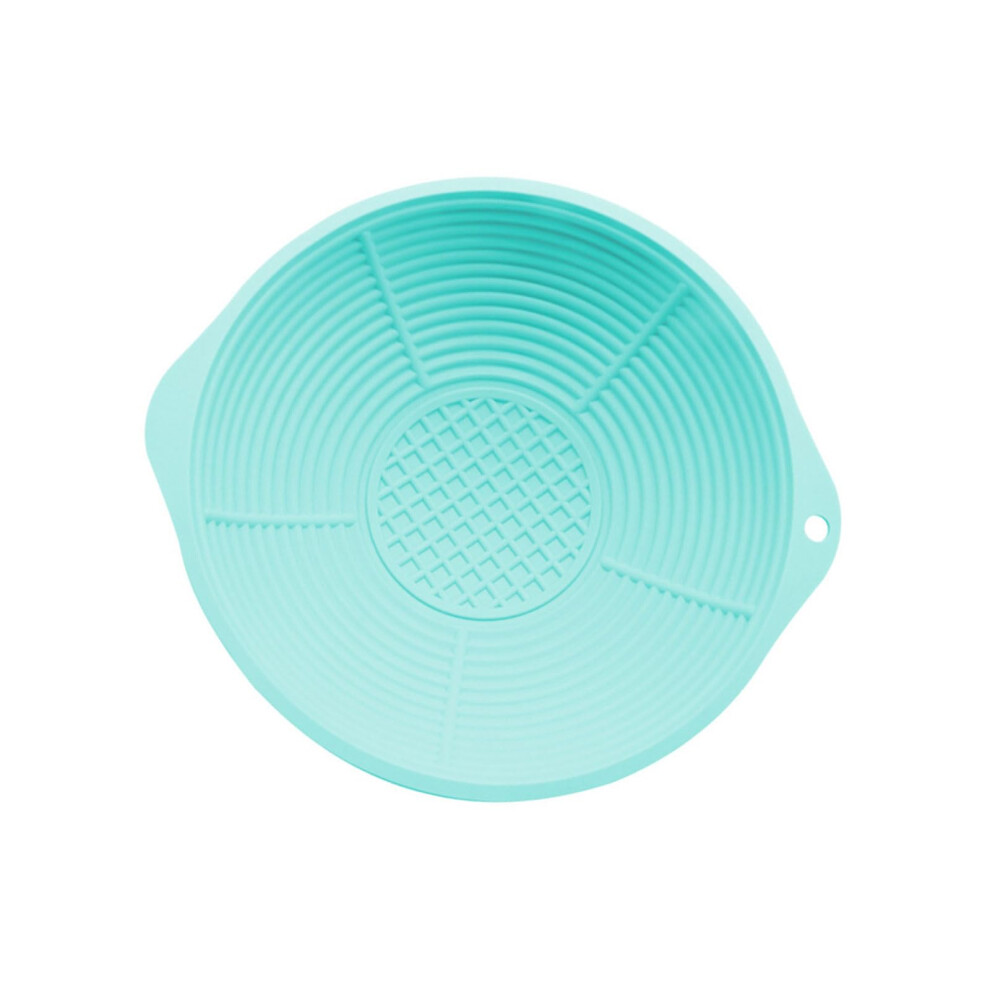 Reusable Silicone Face Wash Basin Ice Bath Bowl Foldable Travel Blue Multipurpose Skincare For Puffiness Relief