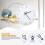 1Set Black DIY Clock Kit Metal Plastic Silent Movement Replacement 9