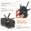 1Set Black DIY Clock Kit Metal Plastic Silent Movement Replacement 10