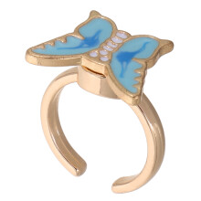 Stress Relief Kinder Drehbarer Alloy Fidget Ring