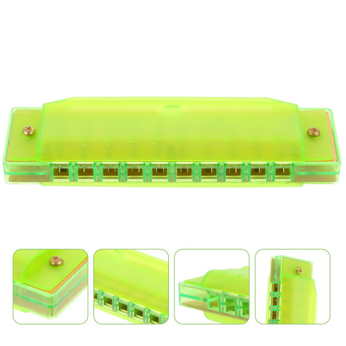 1Kinderen Beginners Mondharmonica Plastic Groen Speelgoed 2