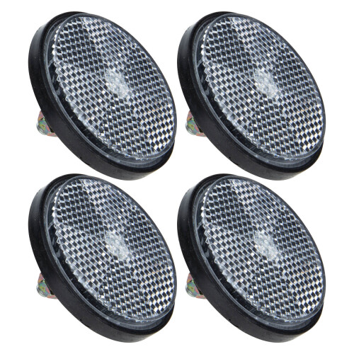 4er-pack kunststoffreflektor für fahrradlampe, warnreflektor