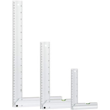 Powertec 80005 L Zestaw kwadratowy z poziomem babelkw z anodowane aluminiowe wykonczenie 3PC Zestaw zielony
