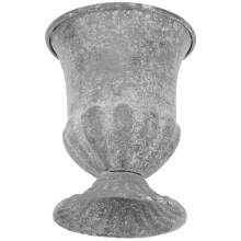 Vintage Iron Cup Vase Grey Decorative Flower Vase for Home Decor
