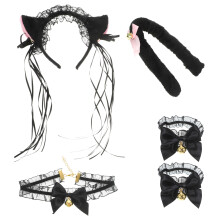 1 set ohrenschmuck mit fuchsohren, , armbänder, halsband – cosplay