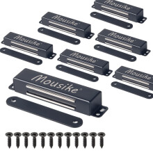 Mousike Magnetischer Trschnpper, robuste 90-lb-Trmagnete mit starkem Magnet fr Kchenschrank, Kleiderschrank, Schranktr, Schubladenriegel (schwa