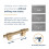 Franklin Brass Adjusta-Pull Francisco (5-Pack) Adjustable Drawer Pulls/Cabinet Handles 1-3/8" to 4" Hole Center Matte Satin Nickel Hardware Kitchen Do 3